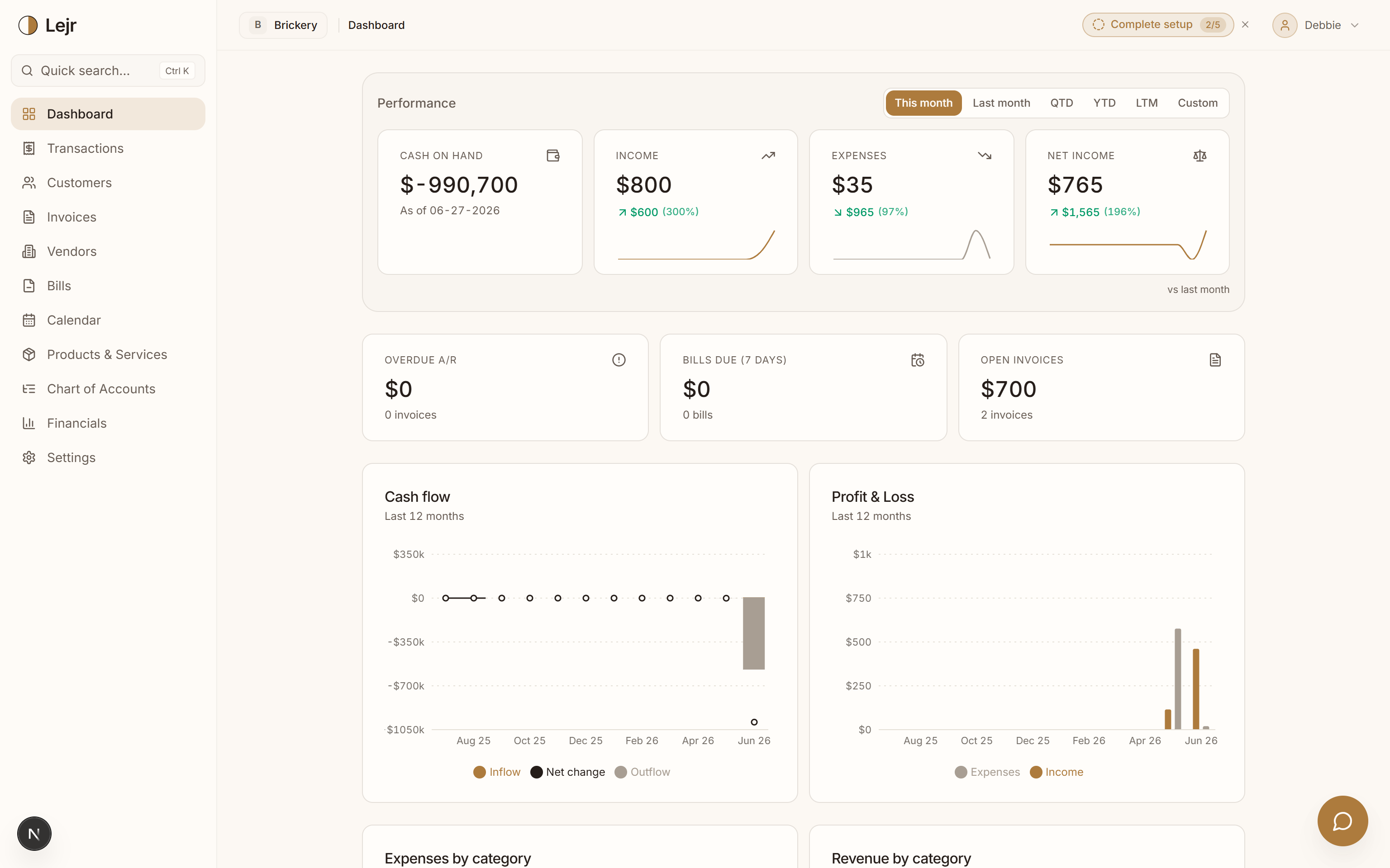 Setup Wizard — In the app